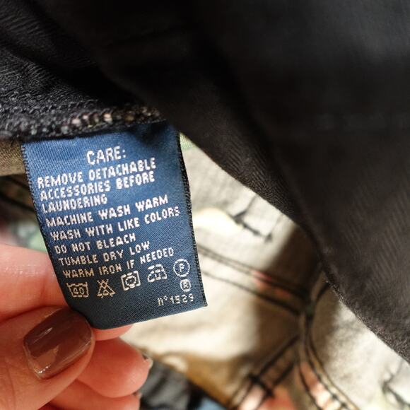 Ralph Lauren Jeans Womens 2 Vintage Blue Label Floral Lace Up Straight Leg Denim - Picture 3 of 11